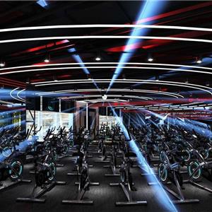 环球健身动感单车房智能灯光系统